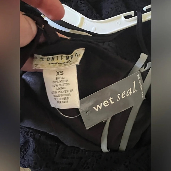 Contempo NWT Black Lace Mini Romper - XS - Picture 4 of 4